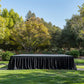 Portable Stage Skirt Black Polyester Platform Skirting Cloth for Events, Performances & Wedding Staging - 36"x20ft