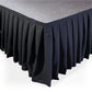 Portable Stage Skirt Black Polyester Platform Skirting Cloth for Events, Performances & Wedding Staging - 36"x20ft