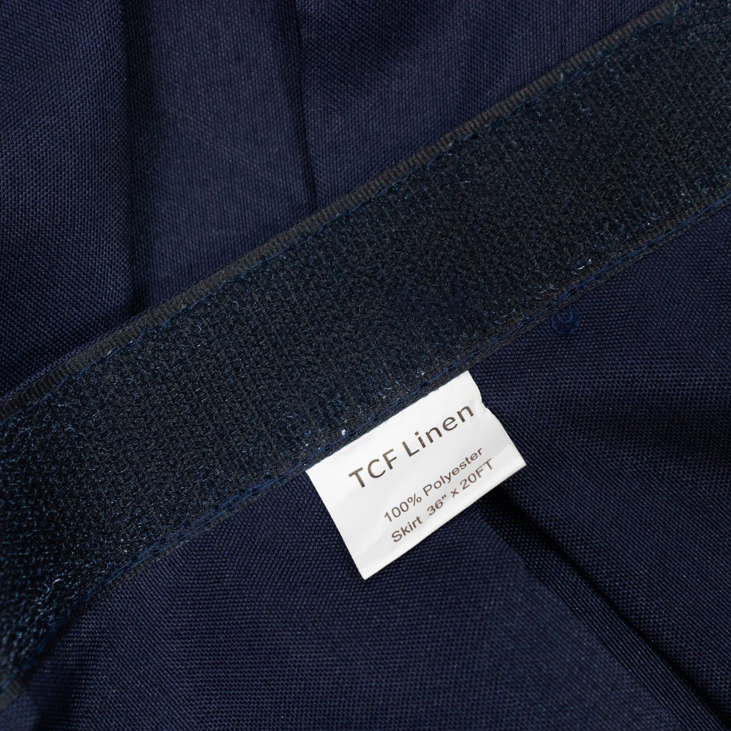 Portable Stage Skirt Navy Blue Polyester Platform Skirting Cloth for Events, Performances & Wedding Staging - 36"x20ft