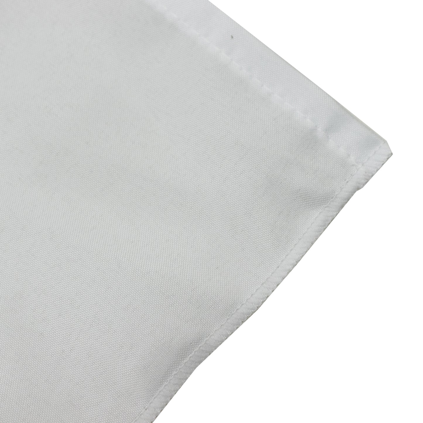 Portable Stage Skirt White Polyester Platform Skirting Cloth for Events, Performances & Wedding Staging - 36"x20ft