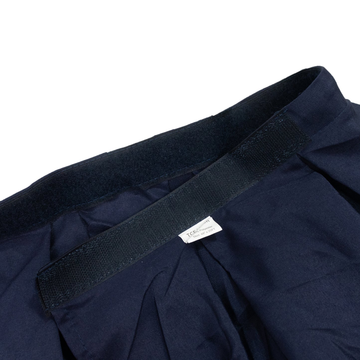 Portable Stage Skirt Navy Blue Polyester Platform Skirting Cloth for Events, Performances & Wedding Staging - 48"x20ft
