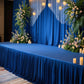 Portable Stage Skirt Royal Blue Polyester Platform Skirting Cloth for Events, Performances & Wedding Staging - 48"x20ft