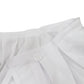 Portable Stage Skirt White Polyester Platform Skirting Cloth for Events, Performances & Wedding Staging - 48"x20ft