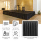Portable Stage Skirt Black Polyester Platform Skirting Cloth