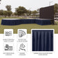 Portable Stage Skirt Navy Blue Polyester Platform Skirting Cloth