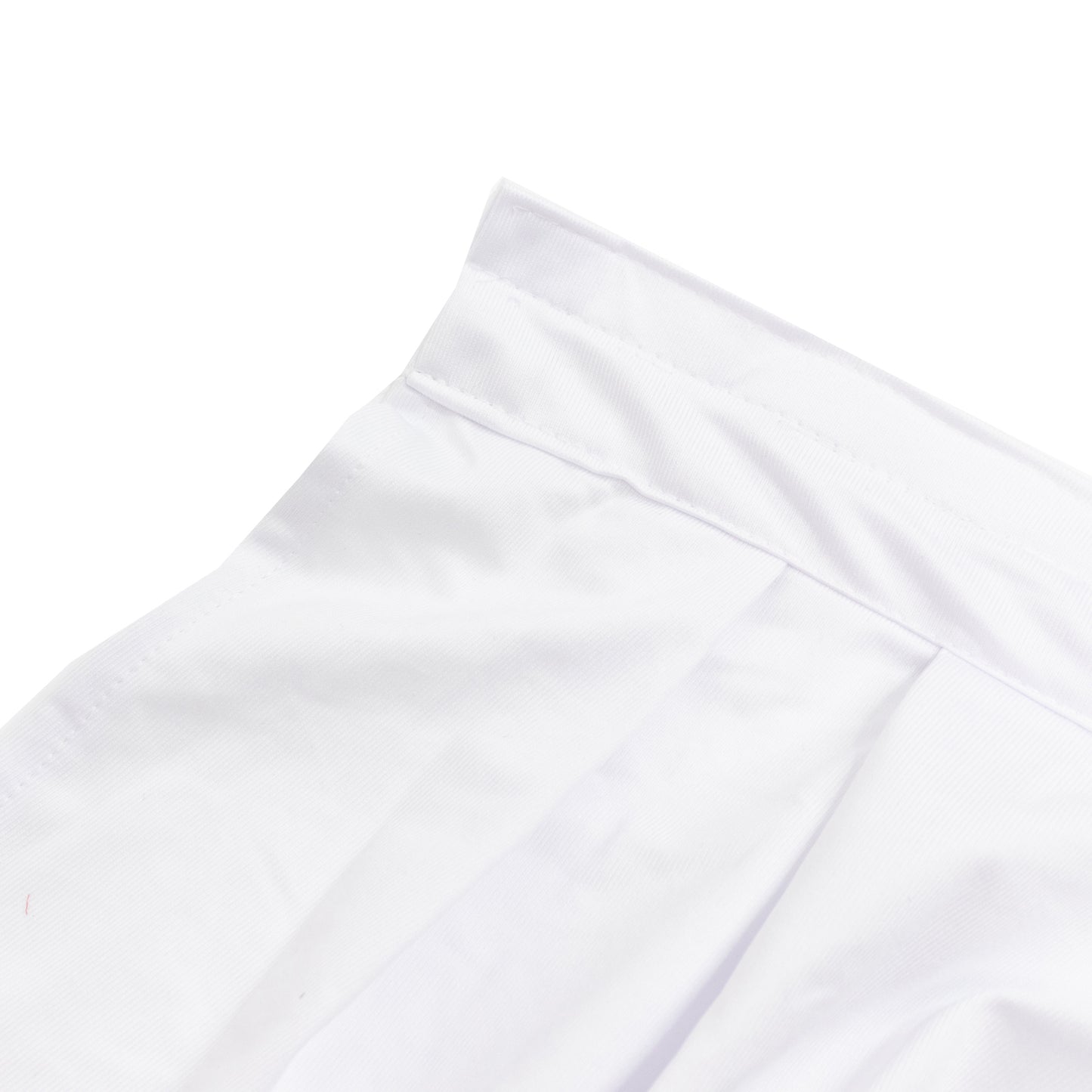 Portable Scuba Stage Skirt White Shirred Pleated Stage Cover for Wedding & Event Platforms - Wrinkle