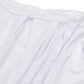 Portable Scuba Stage Skirt White Shirred Pleated Stage Cover for Wedding & Event Platforms - Wrinkle