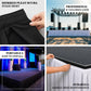 Reusable portable stage skirting designed for quick setup at weddings, conferences, performances, an