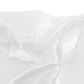 Portable Satin Stage Skirt White Shirred Pleated Stage Cover for Wedding & Event Platforms - 16"x10f