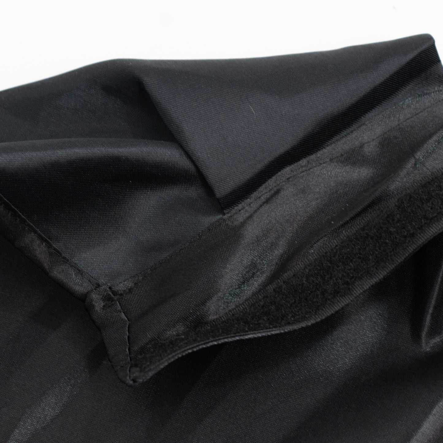 Portable Satin Stage Skirt Black Shirred Pleated Stage Cover for Wedding & Event Platforms - 24"x20f