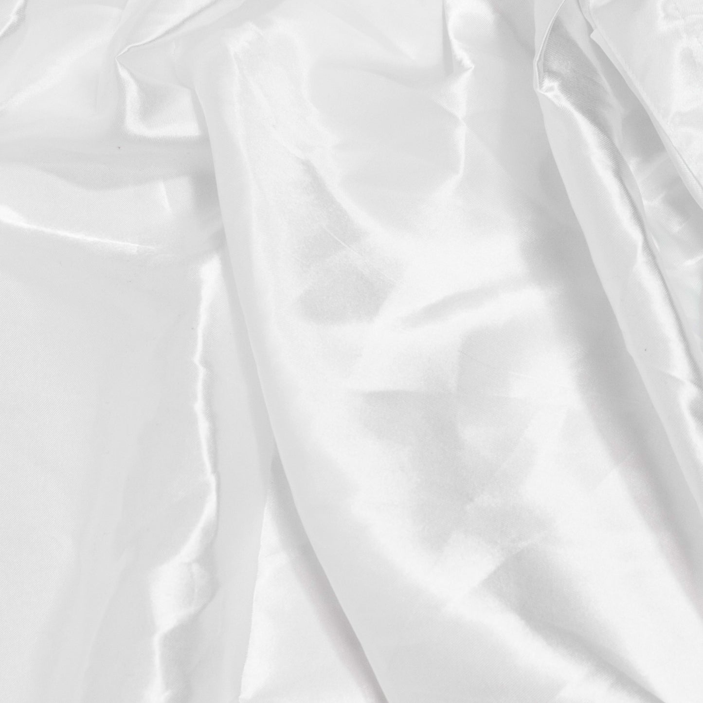 Portable Satin Stage Skirt White Shirred Pleated Stage Cover for Wedding & Event Platforms - 36"x20f