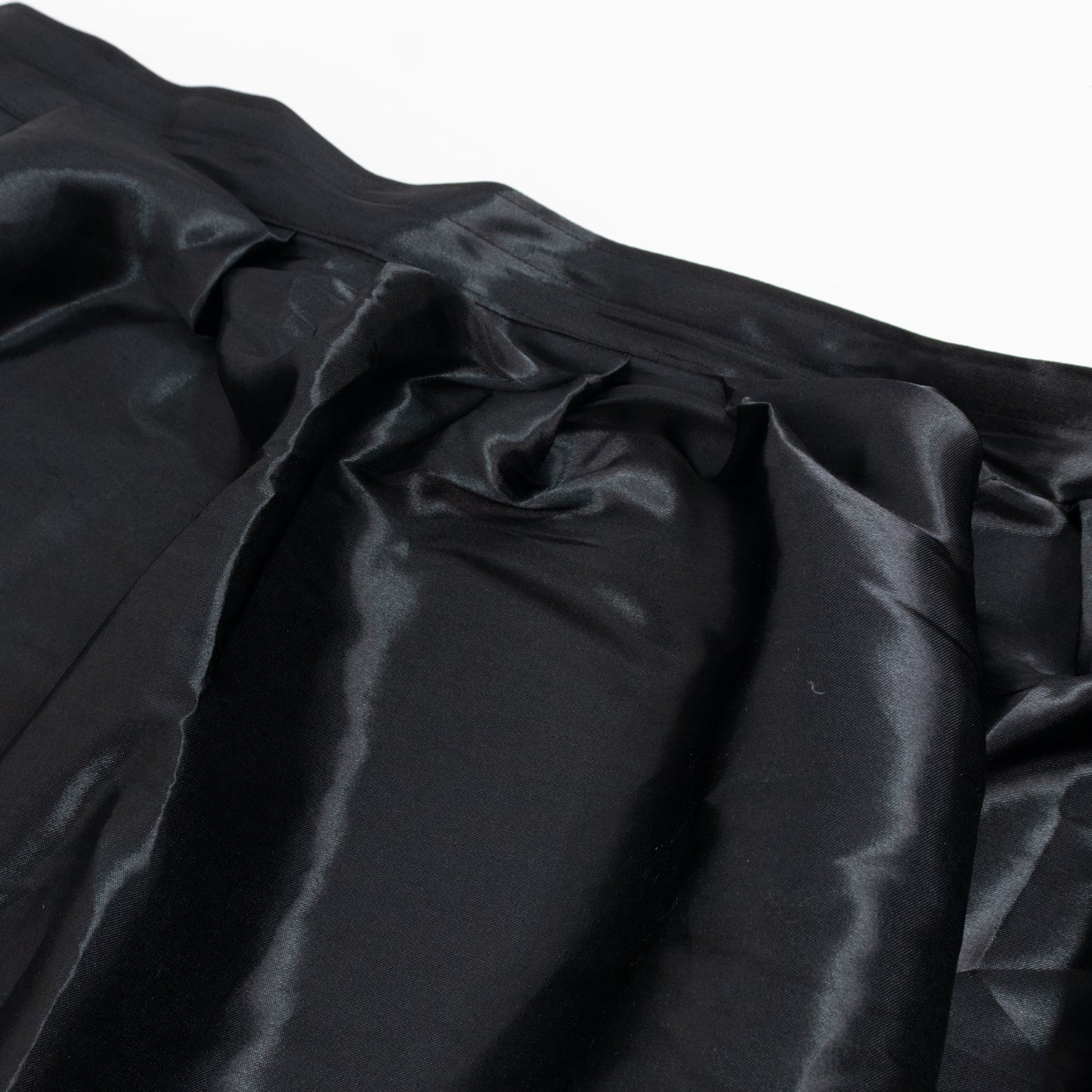 Portable Satin Stage Skirt Black Shirred Pleated Stage Cover for Wedding & Event Platforms - 48"x20f