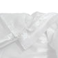 Portable Satin Stage Skirt White Shirred Pleated Stage Cover for Wedding & Event Platforms - 48"x20f