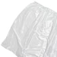 Portable Satin Stage Skirt White Shirred Pleated Stage Cover for Wedding & Event Platforms - 48"x20f