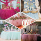 Blush 14ft 4 Layer Tulle Tutu Pleated Table Skirts for party decor.