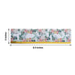 White and pink floral water bottle label with gold trim.
