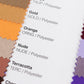 Polyester Fabric Sample Book - 35 Colors, High-Quality Swatches for Upholstery, Sewing and Craft Projects