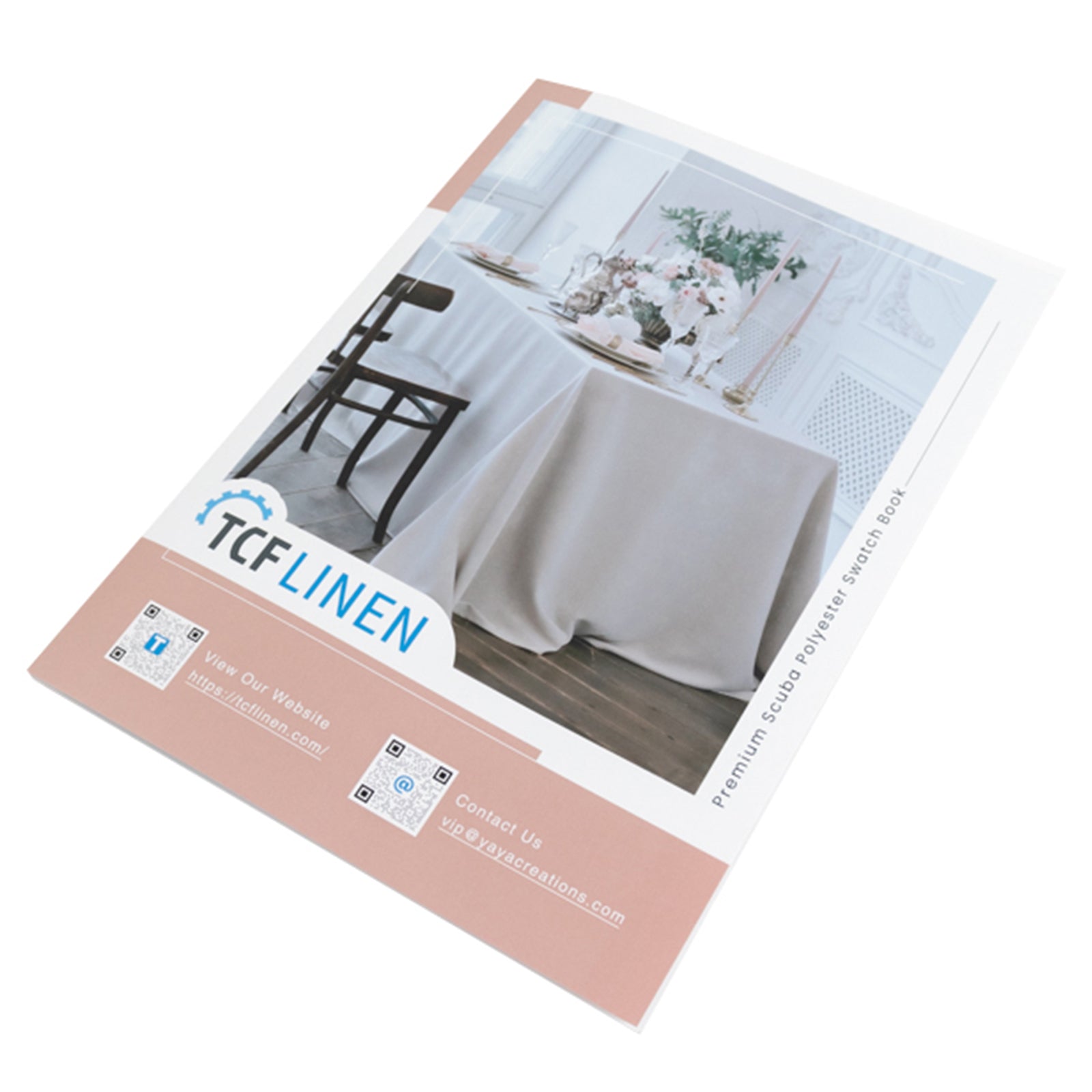 Scuba polyester fabric sample book with high-quality swatches in 30 colors. #whtbkgd