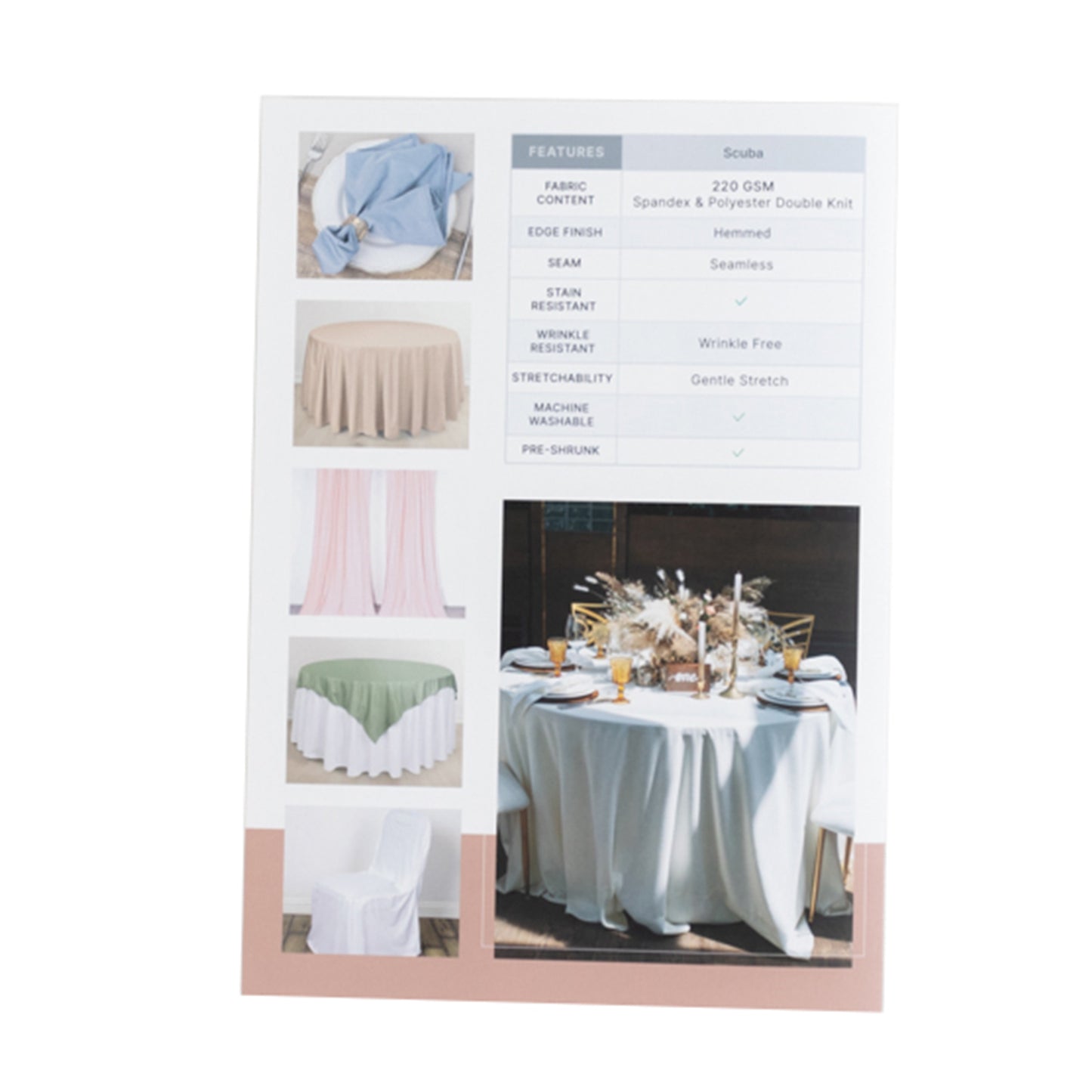 Scuba fabric sample book featuring 30 colors for upholstery and craft projects.