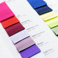 Satin Fabric Sample Book - 34 Colors, High-Quality Swatches for Upholstery, Sewing and Craft Projects