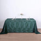 Emerald green sequin rectangular tablecloth, 90"x132" size.