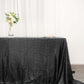 90"x132" Black Seamless Sequin Rectangle Tablecloth