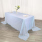 90 Inch x 132 Inch Sequin Rectangle Tablecloth in Iridescent Blue