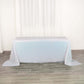 90 Inch x 132 Inch Sequin Rectangle Tablecloth in Iridescent Blue