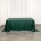 90"x132" Hunter Emerald Green Seamless Sequin Rectangle Tablecloth