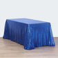 90x156" Royal Blue Premium Sequin Rectangle Tablecloth