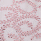 90"x156" Rose Gold Sequin Leaf Embroidered Tulle Rectangular Tablecloth