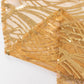 120" Gold Wave Mesh Round Tablecloth With Embroidered Sequins