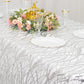 90"x156" Silver Wave Mesh Rectangular Tablecloth With Embroidered Sequins