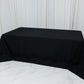 Black Polyester Rectangular King Tablecloth – 108" x 156" Extra-Wide, Wrinkle-Resistant Banquet Linen for Catering, Events & 8ft Tables