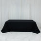 Black Polyester Rectangular King Tablecloth – 108" x 156" Extra-Wide, Wrinkle-Resistant Banquet Linen for Catering, Events & 8ft Tables