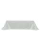 Ivory Polyester Rectangular King Tablecloth – 108" x 156" Extra-Wide, Wrinkle-Resistant Banquet Linen for Catering, Events & 8ft Tables
