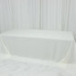Ivory Polyester Rectangular King Tablecloth – 108" x 156" Extra-Wide, Wrinkle-Resistant Banquet Linen for Catering, Events & 8ft Tables