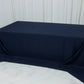 Navy Blue Polyester Rectangular King Tablecloth – 108" x 156" Extra-Wide, Wrinkle-Resistant Banquet Linen for Catering, Events & 8ft Tables