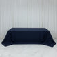Navy Blue Polyester Rectangular King Tablecloth – 108" x 156" Extra-Wide, Wrinkle-Resistant Banquet Linen for Catering, Events & 8ft Tables