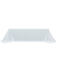 White Polyester Rectangular King Tablecloth – 108" x 156" Extra-Wide, Wrinkle-Resistant Banquet Linen for Catering, Events & 8ft Tables
