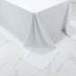 White Polyester Rectangular King Tablecloth – 108" x 156" Extra-Wide, Wrinkle-Resistant Banquet Linen for Catering, Events & 8ft Tables