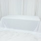White Polyester Rectangular King Tablecloth – 108" x 156" Extra-Wide, Wrinkle-Resistant Banquet Linen for Catering, Events & 8ft Tables