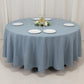 108" Dusty Blue Premium Polyester Round Tablecloth - 220GSM