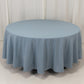 108" Dusty Blue Premium Polyester Round Tablecloth - 220GSM
