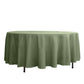 Round Tablecloth Polyester 108 Inch Eucalyptus Sage Green Hemmed