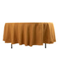 108" Gold Premium Polyester Round Tablecloth - 220GSM