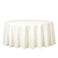 108inch Ivory Polyester Round Tablecloth