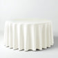 108" Ivory Polyester Round Tablecloth