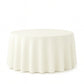 108inch Ivory 190 GSM Premium Polyester Round Tablecloth
