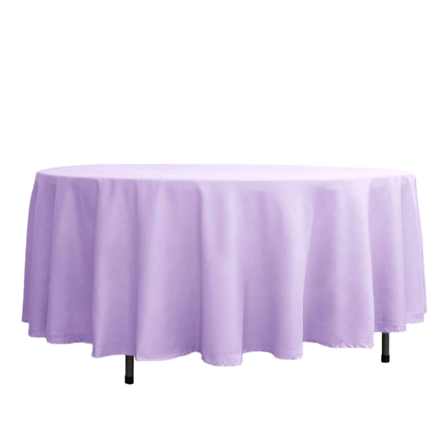 108inch Lavender Lilac Polyester Round Tablecloth